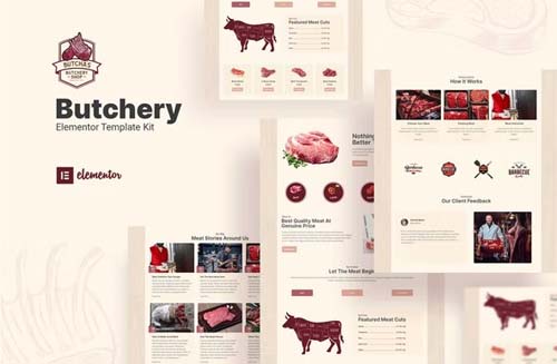ThemeForest - Butcha v1.0.3 - Butchery Shop Elementor Template Kit - 35976012