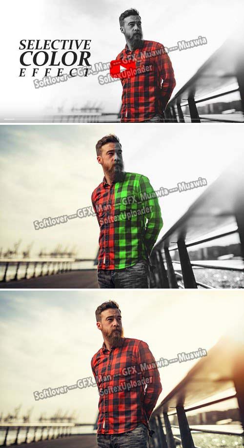 Selective Color Effects for Photoshop +Tutorials