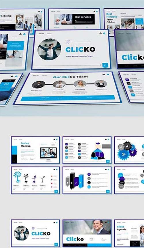 Clicko - Business Powerpoint, Keynote and Google Slides Template