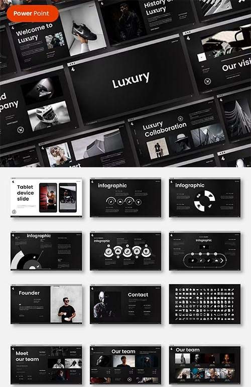 Luxury - Business Powerpoint, Keynote and Google Slides Template