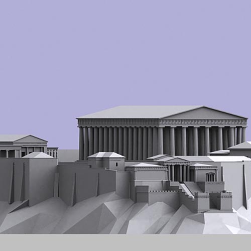 Acropole modèle 3D