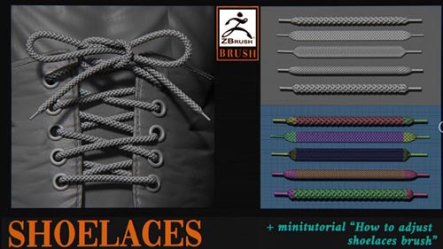 Artstation - Shoelaces brush For ZBrush