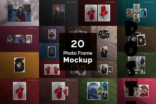 Photo Frame Mockup Bundle V3 - 20 Premium Graphics