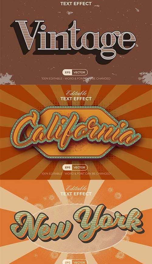 Vintage Text Effect Style - 35710493