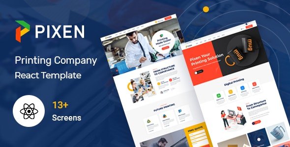 ThemeForest - Pixen v1.0 - Printing Services Company React Template - 35055407