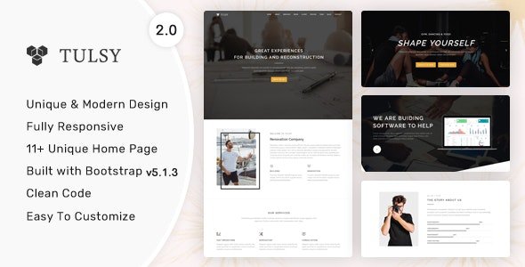 ThemeForest - Tulsy v2.0.0 - Multipurpose Landing Page Template - 23523701