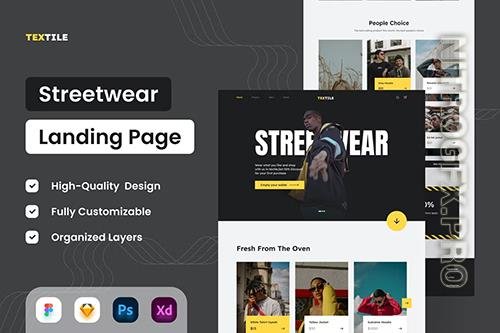 Streetwear Landing Page - UI Design