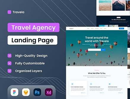 Travel Agency Landing Page - UI Design