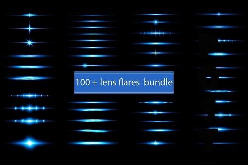 Transparent Light Flare Effect Bundle - 33 Premium Graphics