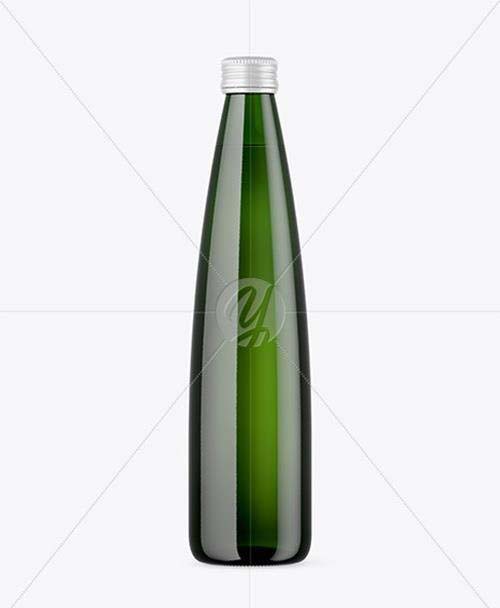Green Glass Bottle Mockup 48096