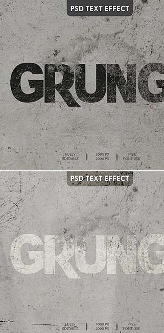 Grunge Text Effect Styles - 34744284
