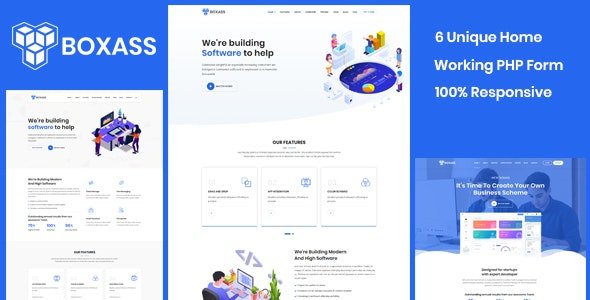 ThemeForest - Boxass v1.2 - Startup Landing Page Template - 24503524