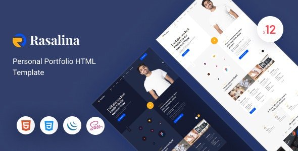 ThemeForest - Rasalina v1.0 - Personal Portfolio HTML5 Template - 35335965