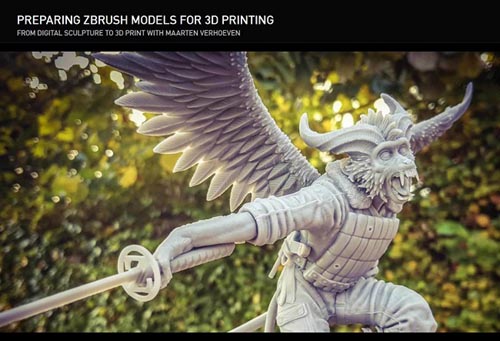 The Gnomon Workshop - Preparing ZBrush Models for 3D Printing with Maarten Verhoeven