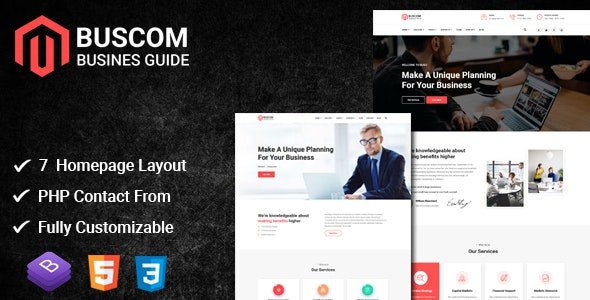 ThemeForest - Buscom v1.5 - Multipurpose Business and Corporate Template - 25641363