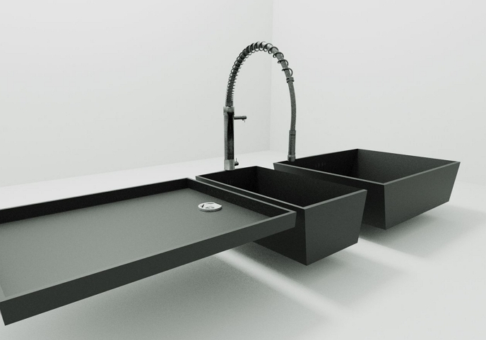 Modern kitchen sink