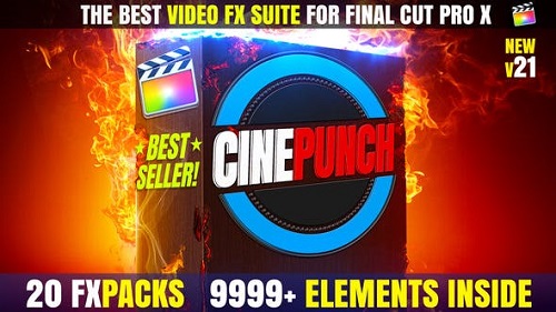 Videohive - CINEPUNCH I FCPX Plugins & Effects Suite for Video Editing & Motion Graphics 26552557