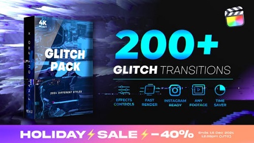 Videohive Glitch Transitions 23980929