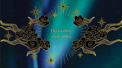 Decorative Style Titles 82557 - Project for After Effects