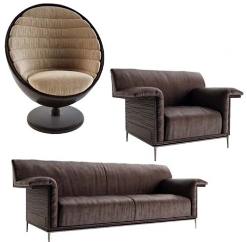 Sofa and armchair Mariani collection