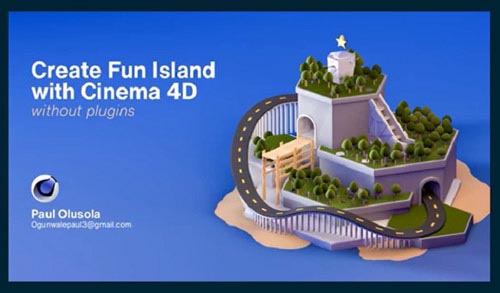 Skillshare - Create a fun 3D island with Cinema 4D