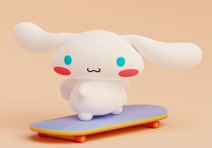 Cinnamoroll 3D Modeling - Blend File