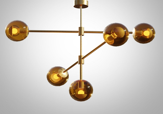 Lamp Modo Ceiling Mount 5 Globes