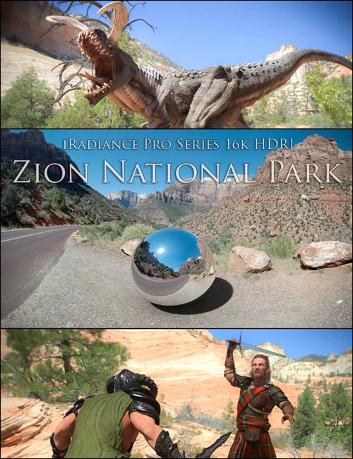 iRadiance Pro Series 16k HDRIs - Zion National Park