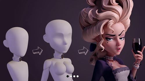 Gumroad - Step by Step Base Meshes - Marie Antoinette