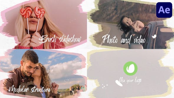 Videohive - Brush Slideshow | After Effects - 33361522