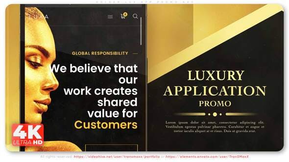 Videohive - Golden Lux App Promo - 33448584
