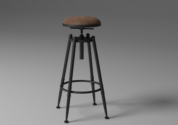 Toyah Industrial Bar Stool