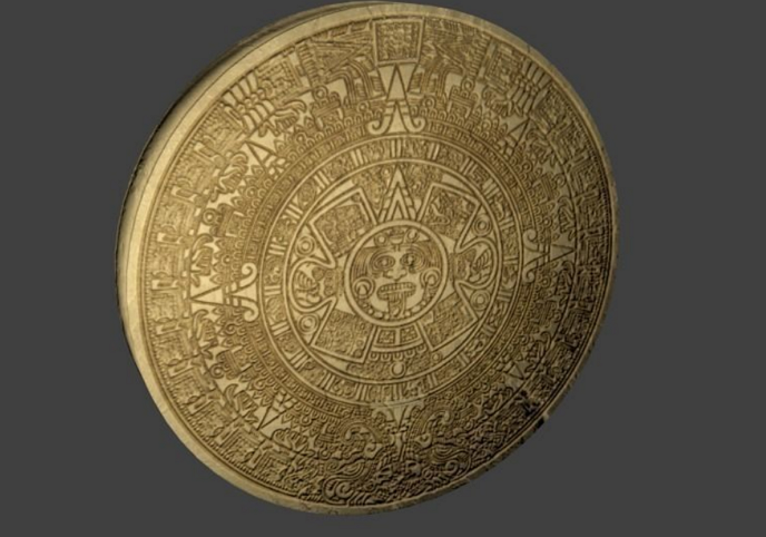 Game-Ready Ancient Mayan Calendar