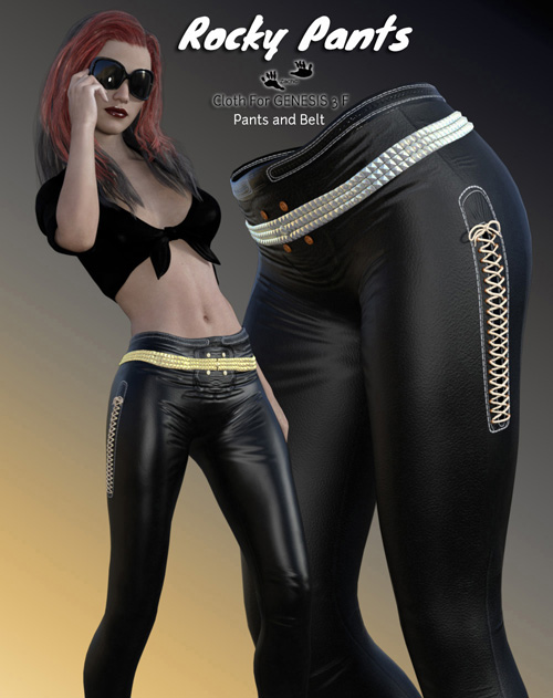 Rocky Pants for Genesis 3 Females