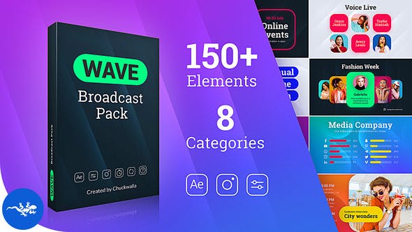 Videohive - Wave | Broadcast Pack - 31813419