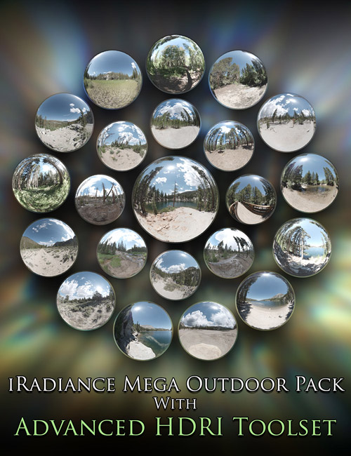 iRadiance Mega Outdoor Pack - 24 HDRIs With Advanced HDRI Tools