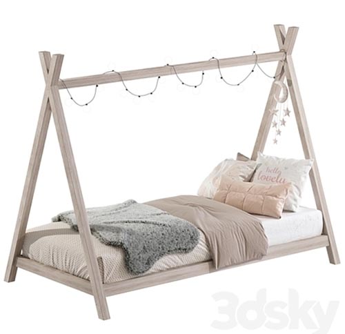 Baby bed in the form of a house 4