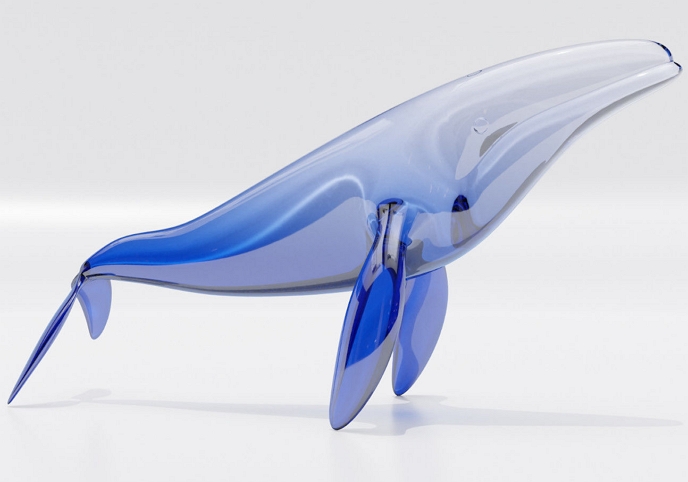 Glass whale