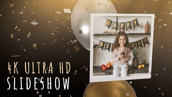 Videohive - Balloons and Confetti Slideshow - 33585590
