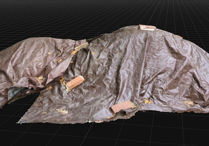 Tarp Covered Pile Free 3D model