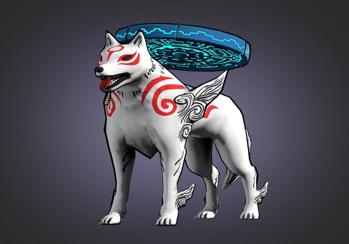 Amaterasu Free low-poly 3D model