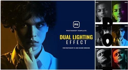 Dual Lighting Effect Photoshop