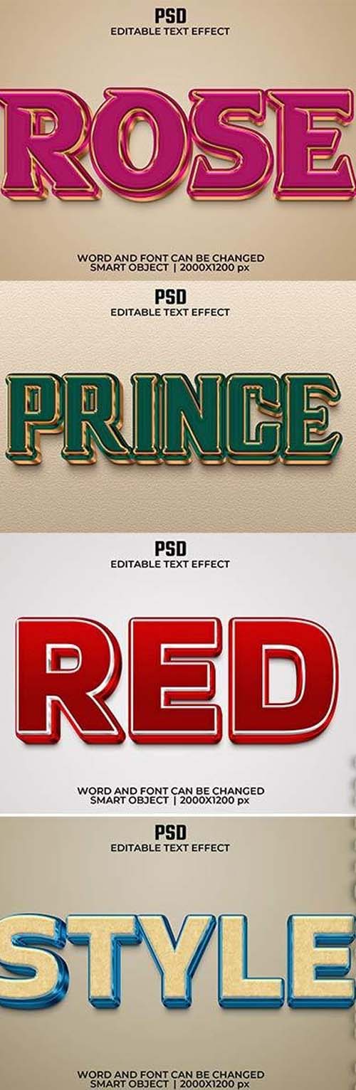 Psd text effect set vol 588