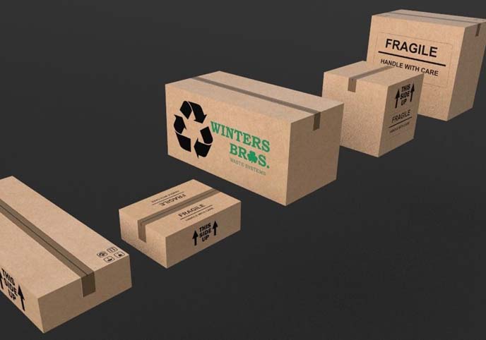 5 Pack of Low Poly Boxes