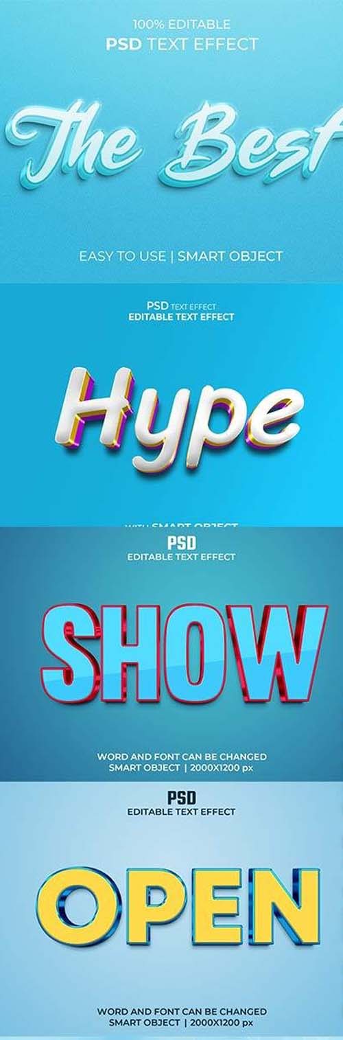 Psd text effect set vol 590