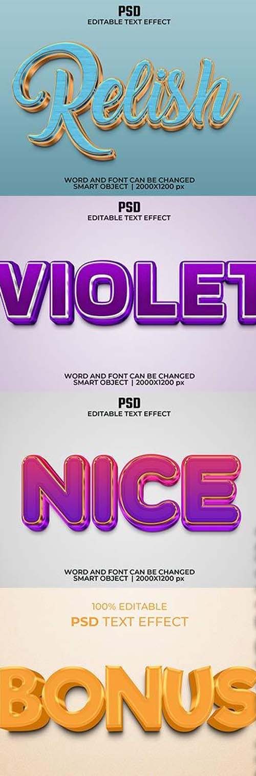 Psd text effect set vol 587