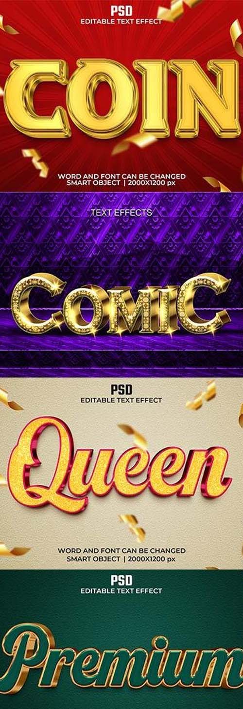 Psd text effect set vol 589