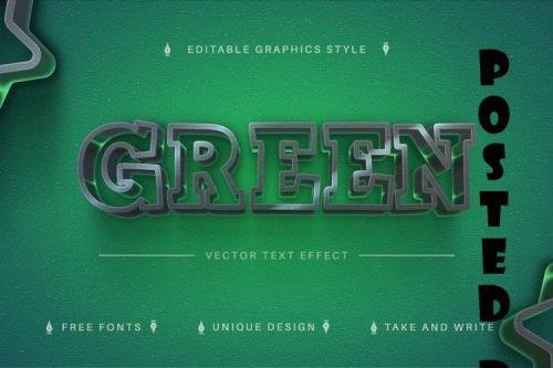 Stylish Green - Editable Text Effect, Font Style - 7164319