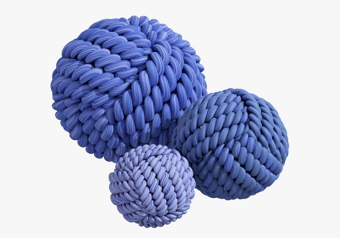 Decorative fabric balls