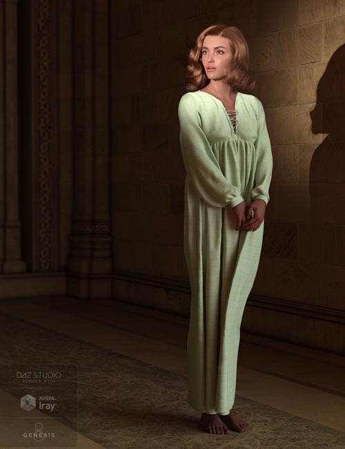 dForce AQ Nightgown for Genesis 8 and 8.1 Female